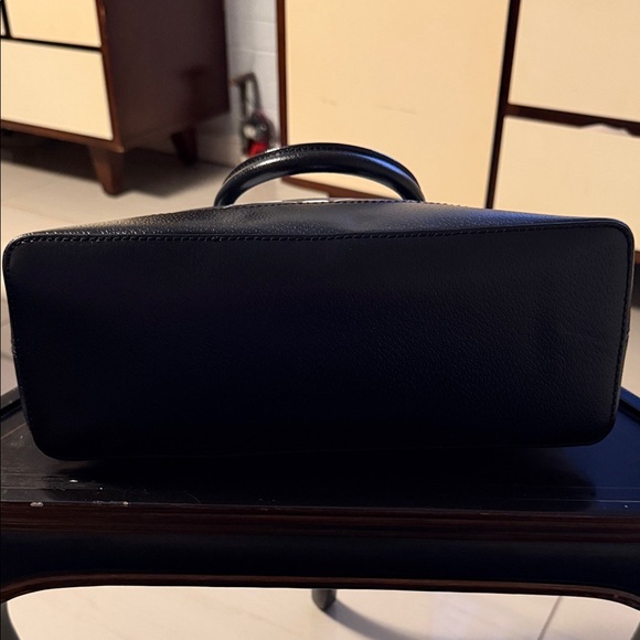 kate spade Black and White Floral Dome Satchel with Top Handles - Picture 4 of 5